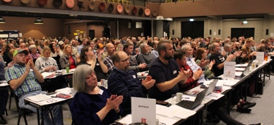 Landsmøtet 2023 applaus - Foto: Runa Tunheim/Norsk Bonde- og Småbrukarlag