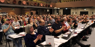 Landsmøtet 2023 applaus - Foto: Runa Tunheim/Norsk Bonde- og Småbrukarlag