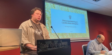 Tor Jacob Solberg landbrukets klimamøte 2023 - Foto: Vilde Haarsaker/NBS