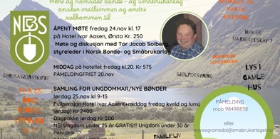 Plakat arrangement - Foto: Møre og Romsdal Bonde og Småbrukarlag - Eli