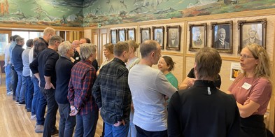 Oppvarmingsøvinga På Linje I Ål, Der Alle Diskuterte Med Ein Dei Var Ueinig Med