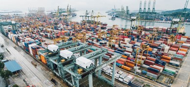 Internasjonal handelspolitikk havn kontainere - Foto: Chuttersnap/Unsplash
